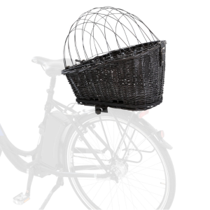 Trixie rieten fietsmand 35x49x55cm zwart