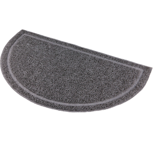 Trixie schoonloopmat halfrond 59 × 35cm antraciet