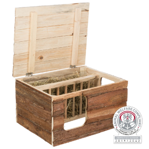 Trixie huis met ruif schorshout 40x23x32cm