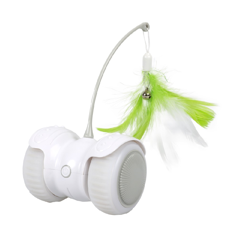 Cat chaser wit groen 11x11x7,3cm