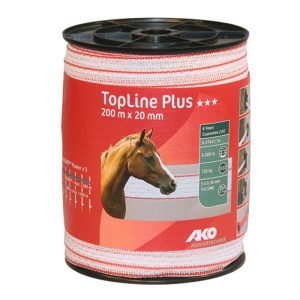 AKO TOPLINE PLUS SCHRIKLINT 2CM 200M WIT/ROOD