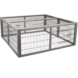 Konijnenren Cottage Mel Wit 116x112x45cm