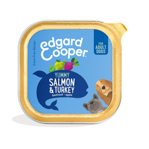 Edgard&Cooper kuipje zalm/kalkoen 150 gram