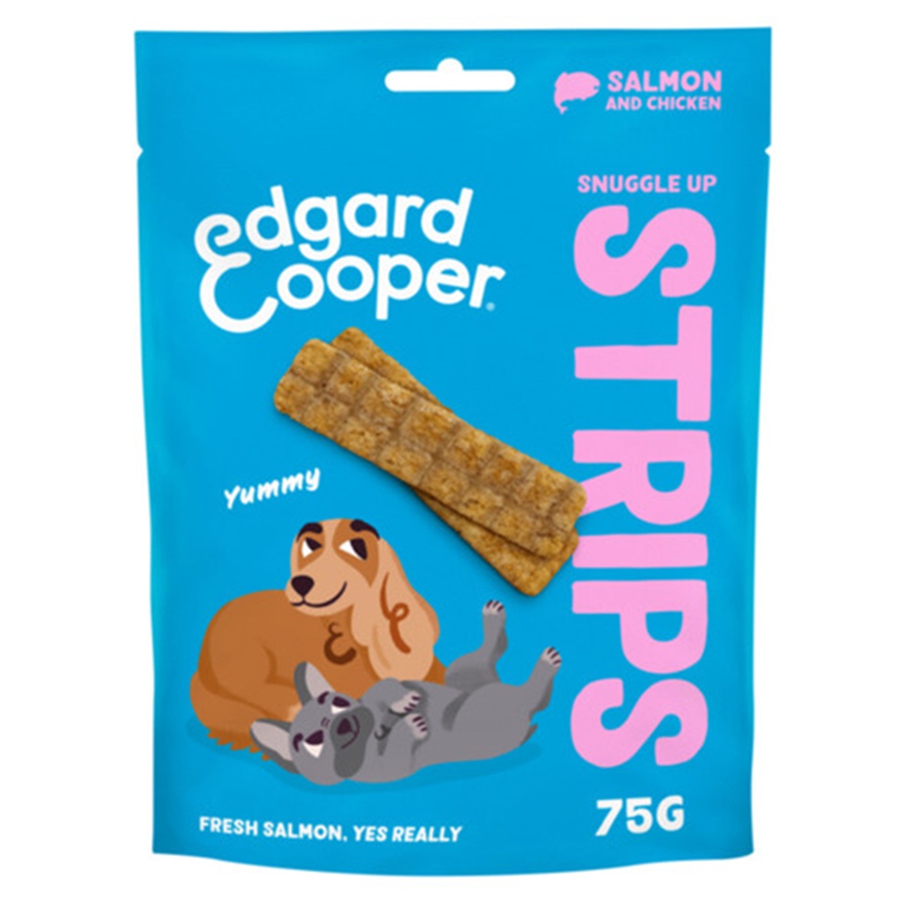 Edgard&Cooper strips adult salmon 75gram