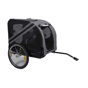 Fietskar 1 Grijs/Zwart 80x65x57cm 40kg hond