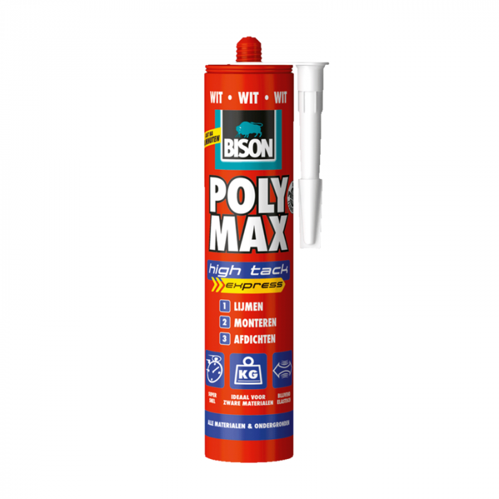 BISON POLY MAX HIGH TACK EXPRESS WIT 425GR