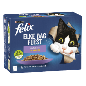 Felix pouch elke dag feest mix 12×85 gram