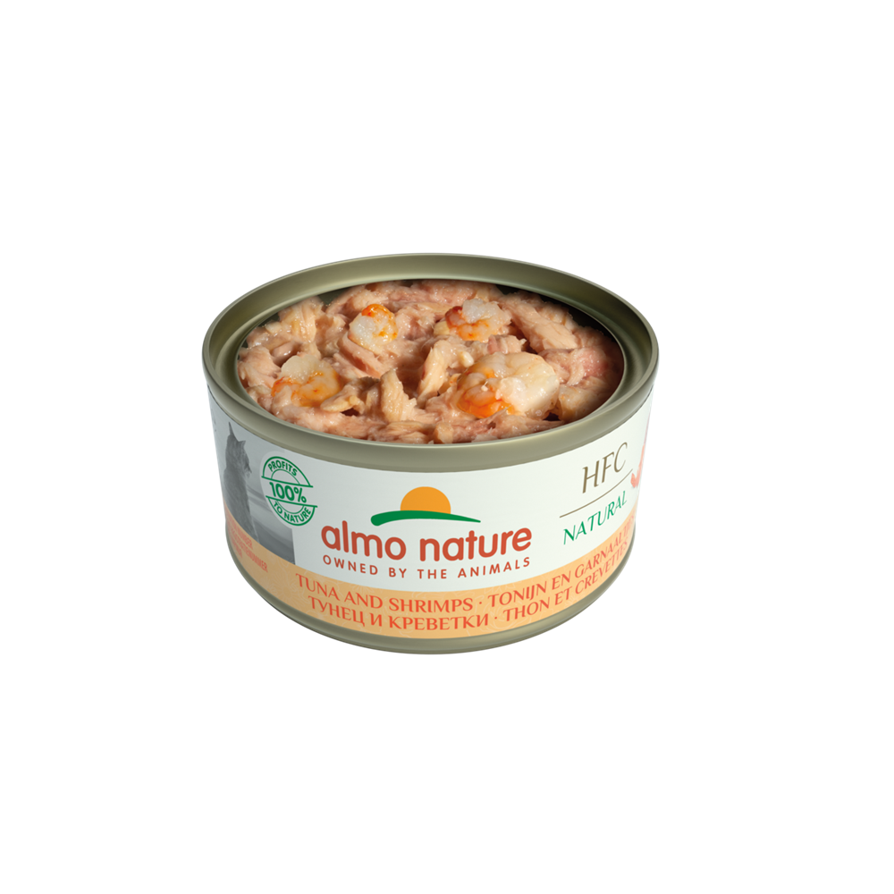 Almo nature tonijn en garnaaltjes 70 gram