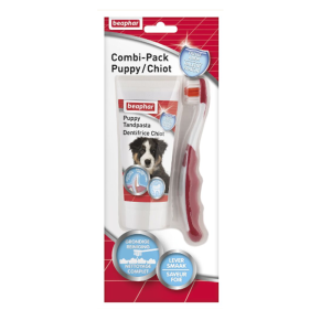 Beaphar tandpasta en borstel puppy