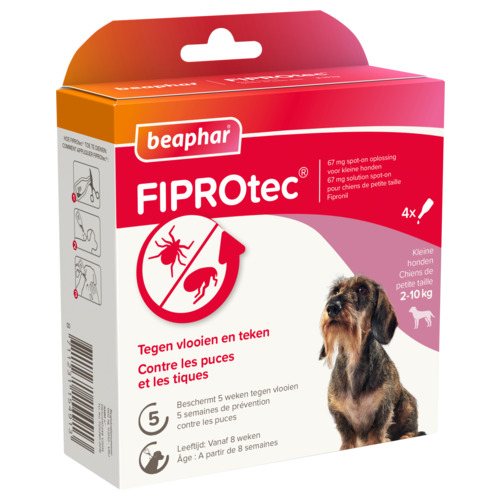 Beaphar Fiprotec hond 2-10kg 3+1 gratis