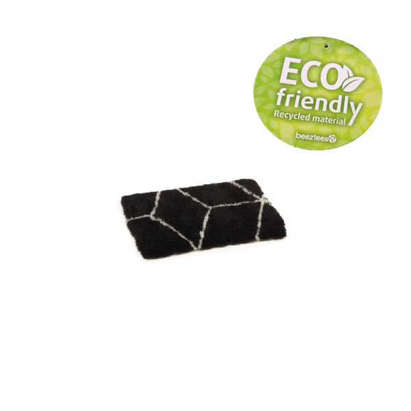 Eco vetbed benchmaat qube zwart/grijs 49x36cm