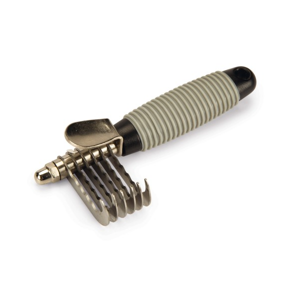 Klittenkam knaagdier zwart grijs 11 cm