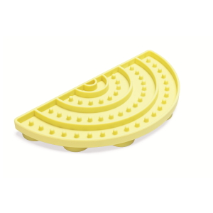 Puppy rubberen likmat regenboog sem geel 20cm