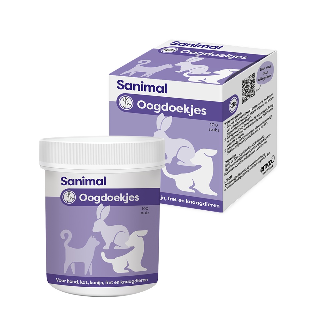 Sanimal oogdoekjes 100 stuks