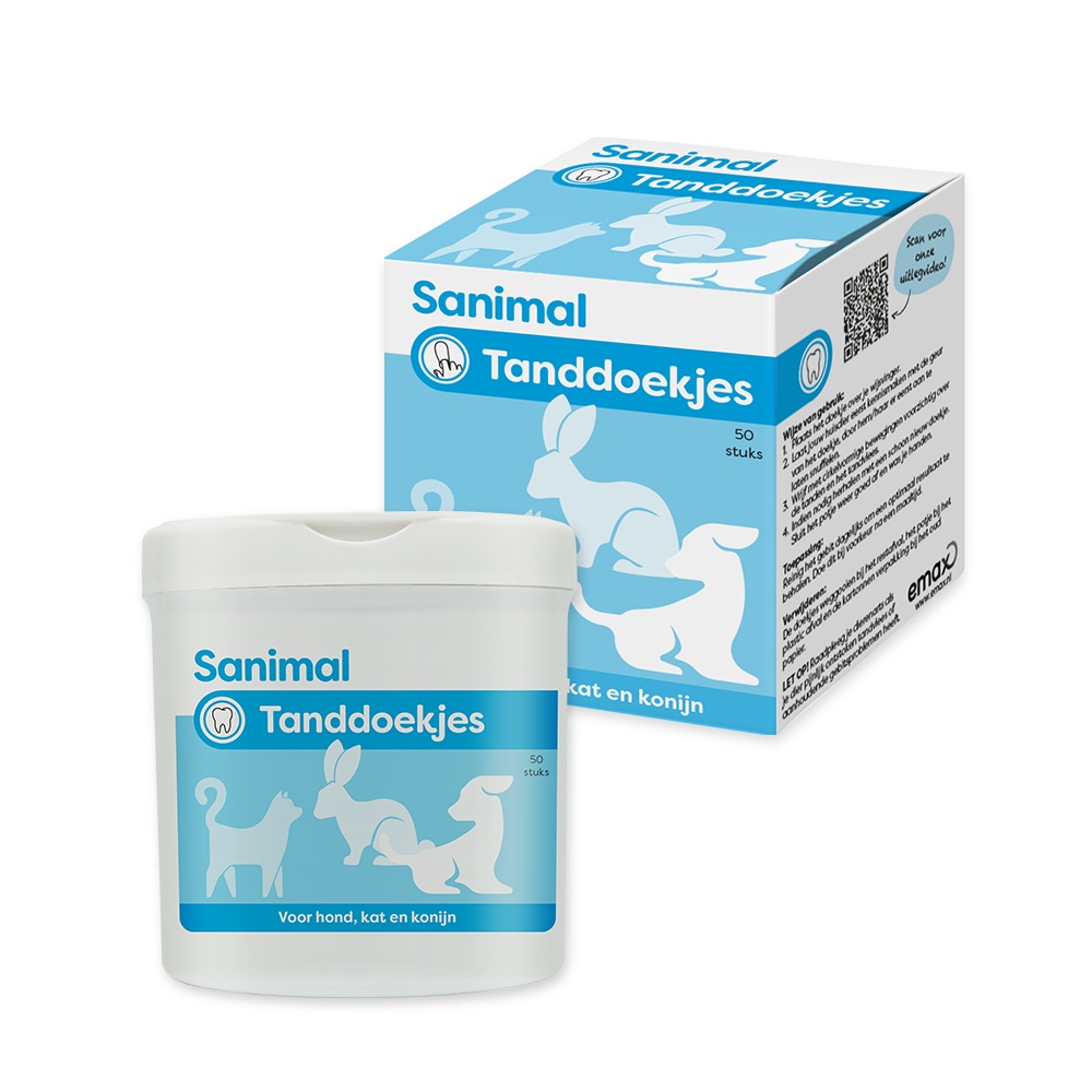 Sanimal tanddoekjes 50 stuks