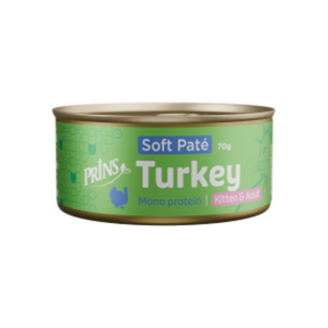 Prins soft pate kalkoen kat 70gram