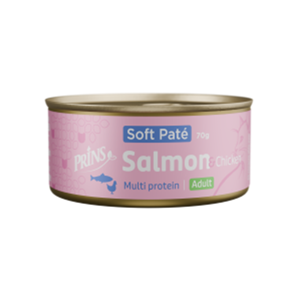 Prins soft pate witvis kat 70gram