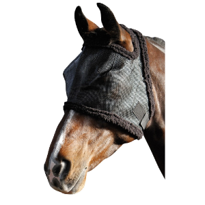 Vliegenmasker zonder oren zwart XL