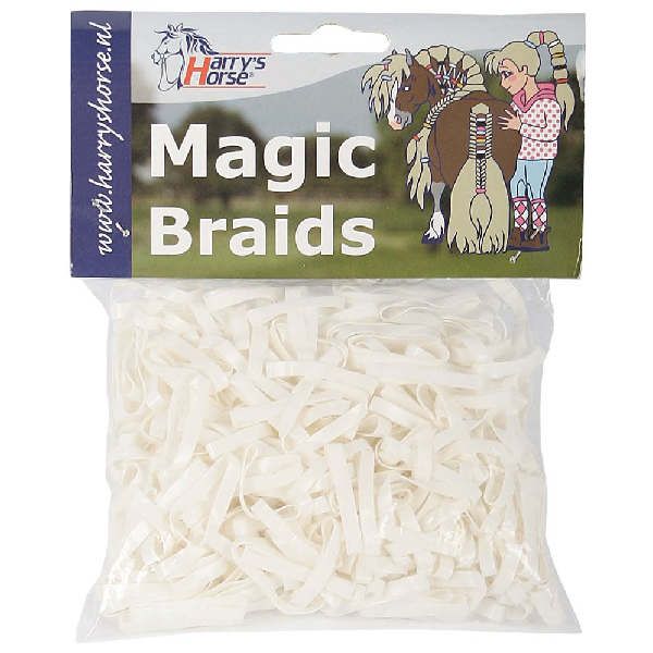 Magic witte paardenelastiekjes