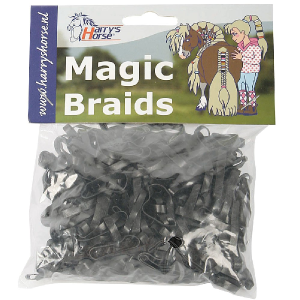 Magic zwarte paardenelastiekjes