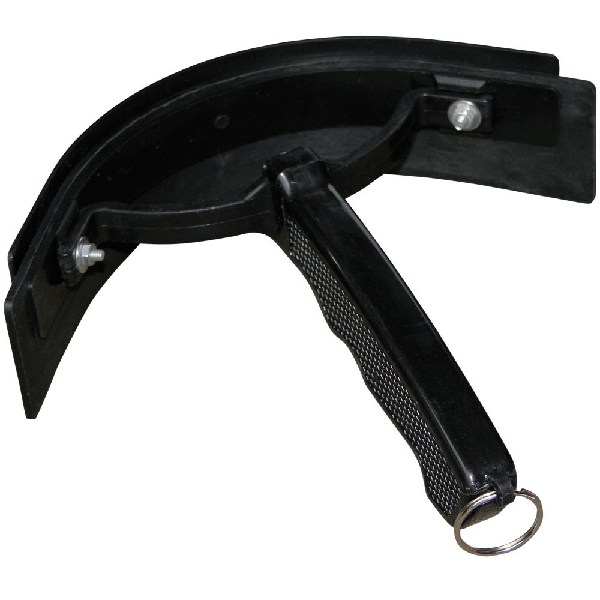 Zweetmes plastic met boog zwart