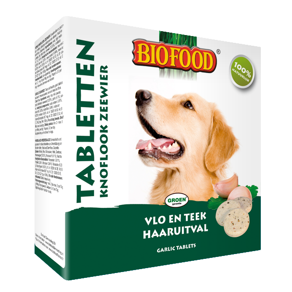 Biofood Anti-Vlo tabletten Knoflook/Zeewier 55 stuks