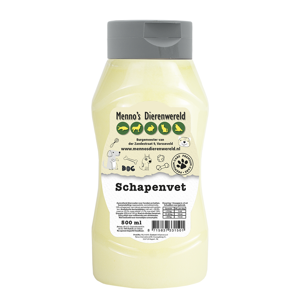 Schapenvet 500 ml knijpfles
