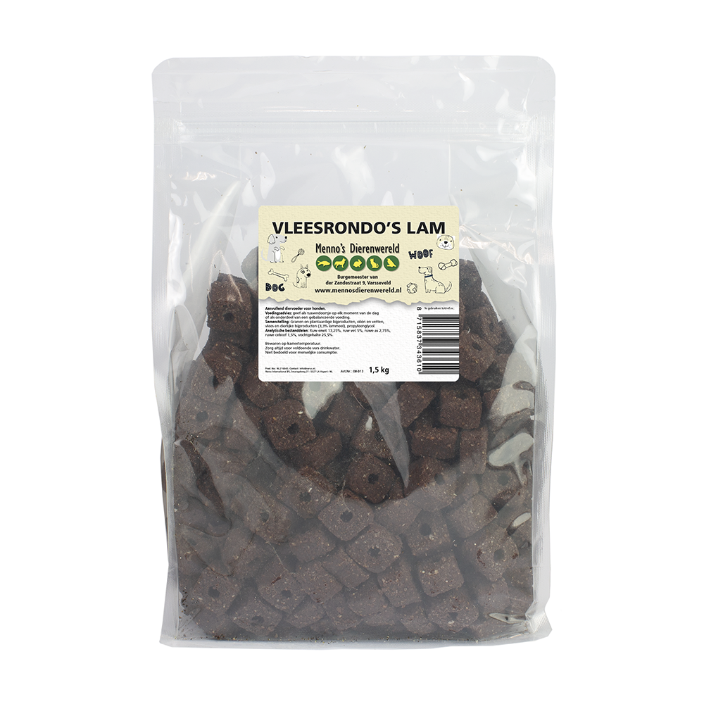 Vleesrondo’s lam 1500 gram hersluitbaar