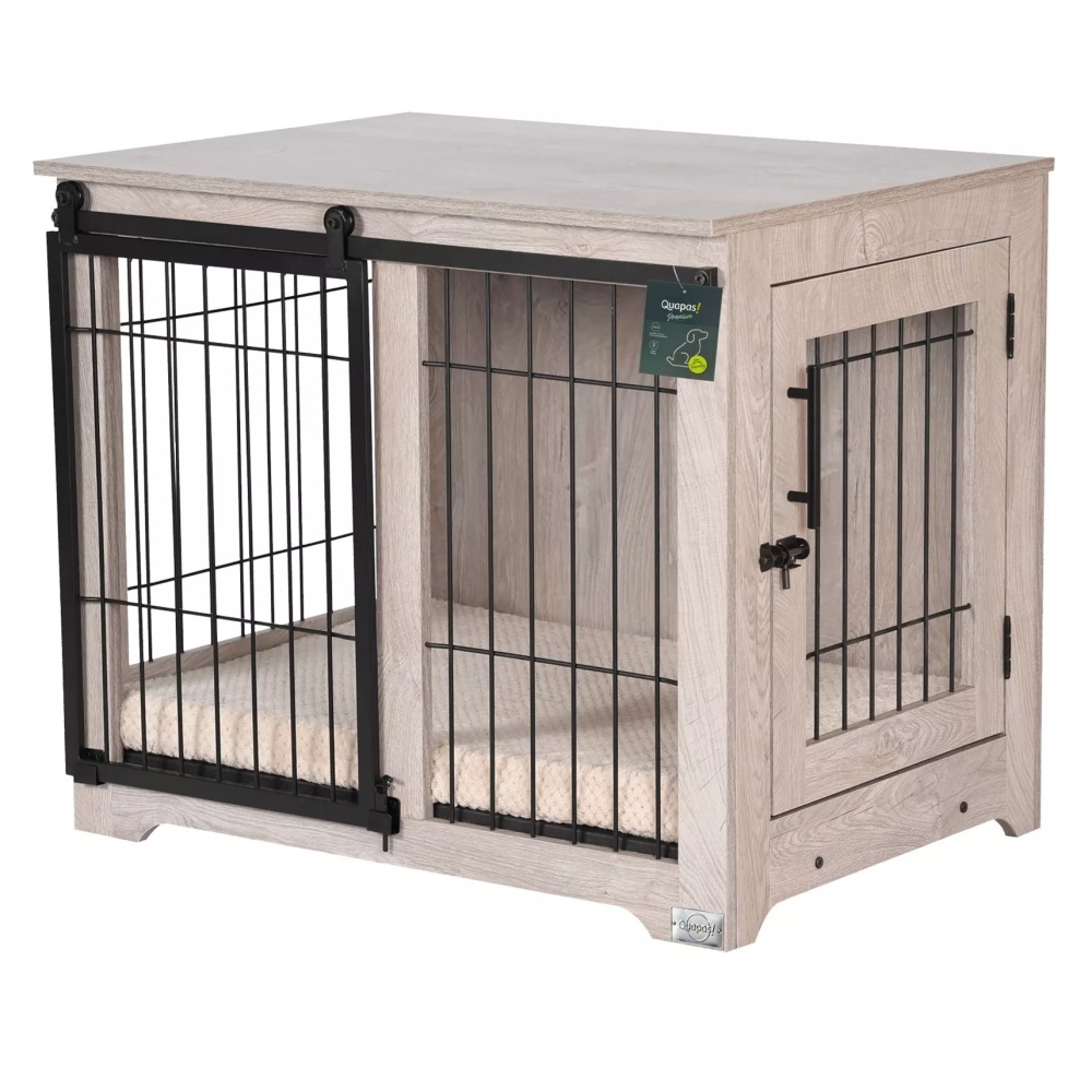 Premium indoor bench hout XL 118,5×80,5x86cm met matras