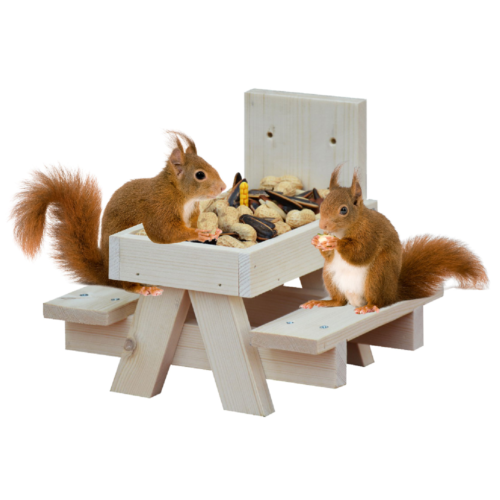 Eekhoorn voederhuis 21x18x18cm