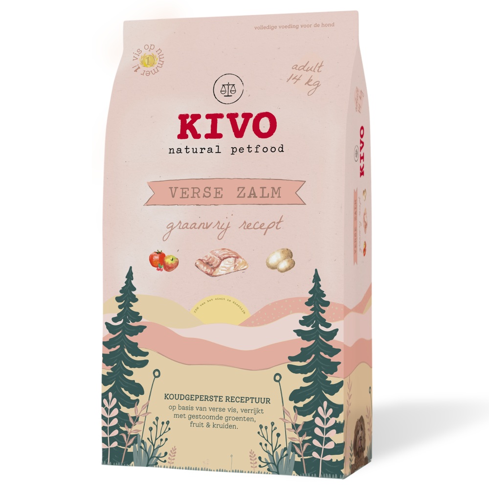 Kivo verse zalm graanvrij 14kg