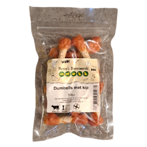 Dumbells met kip 100 gram