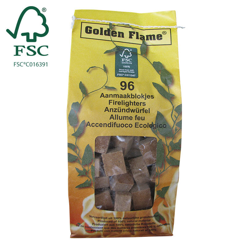 BRUINE AANMAAKBLOKJES 96 STUKS