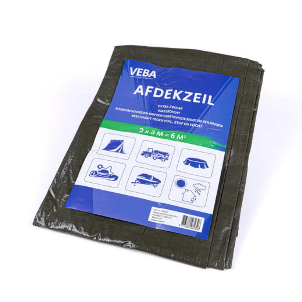 AFDEKZEIL GROEN 2X3M