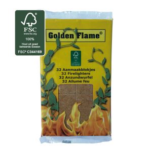 BRUINE AANMAAKBLOKJES 32 STUKS