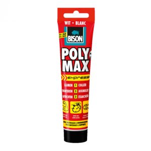 BISON POLY MAX HIGH TACK EXPRESS WIT TUBE 165GR