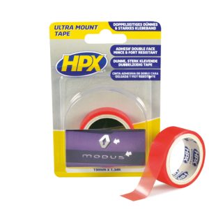 DUBBELZIJDIG TAPE TRANSPARANT 19MM