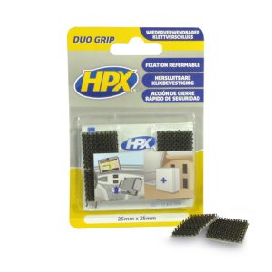 DUO GRIP KLITTENBAND PADS 25MM X 25MM