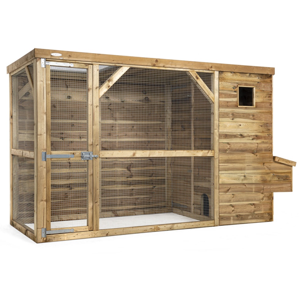 Voldux Kippenhok Toon Rechts 336x125x196cm