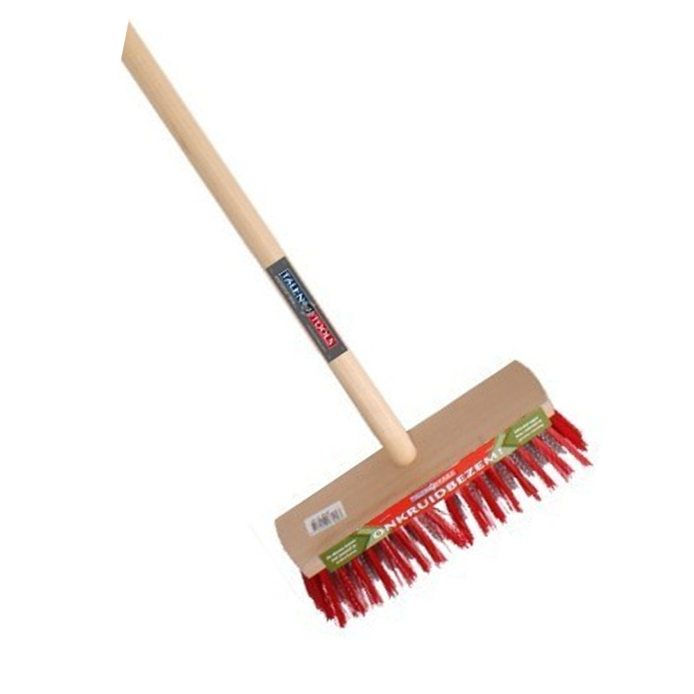 ONKRUIDBEZEM ROOD/STAAL MET STEEL