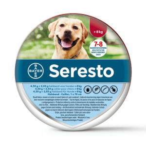 SERESTO VLOOIEN EN TEKENBAND >8KG GROTE HOND