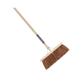 STADSBEZEM BRUIN 28CM MET STEEL