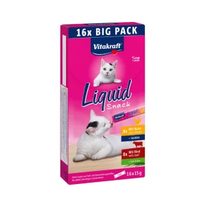 VITAKRAFT LIQUID SNACK KIP RUND 16X15GRAM