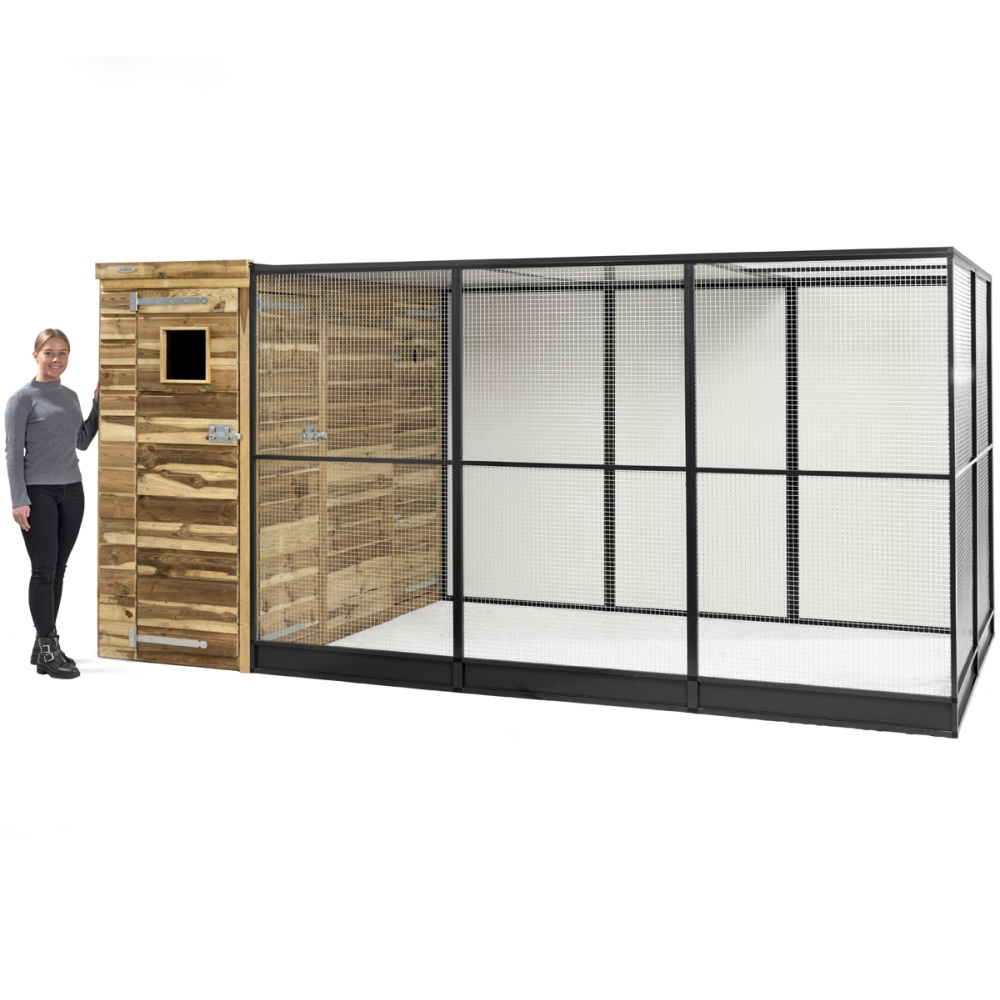 Voldux Voliere Pien Links 391x200x190cm