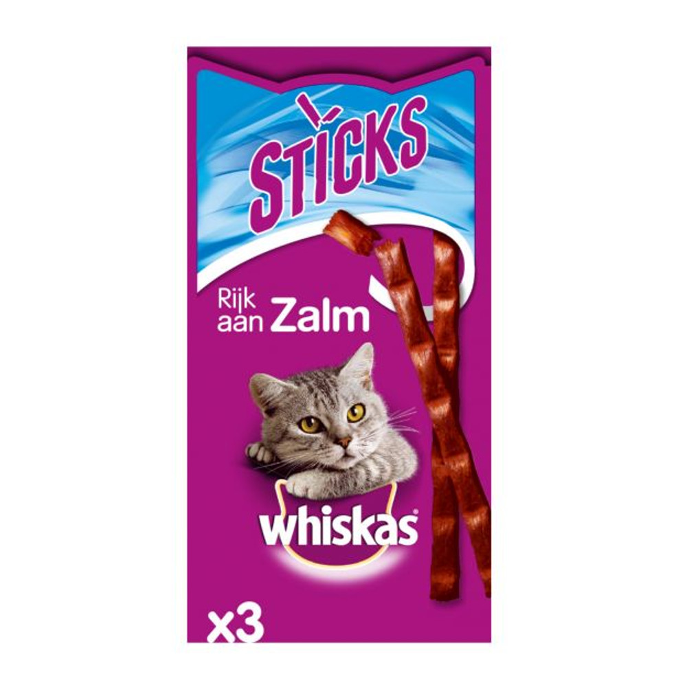WHISKAS ZALM STICKS 18 GRAM