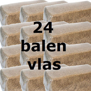 Vlas per 24 balen
